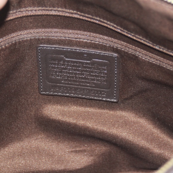 15112 Coach Signature Canvas & Brown Shoulder - Picture 6 of 7